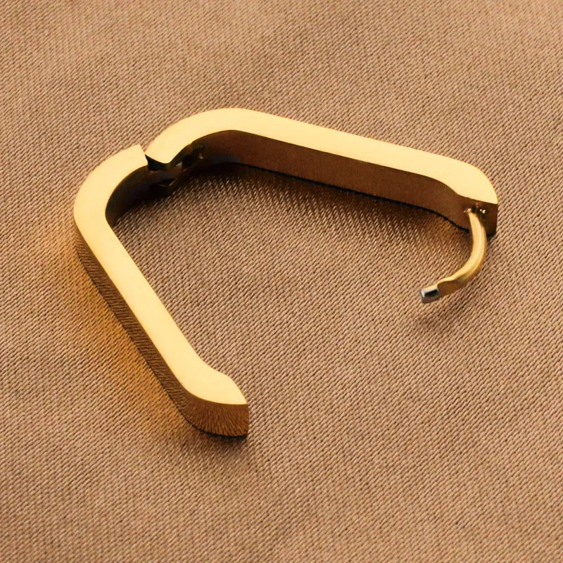 Σκουλαρίκια χρυσό ατσάλι U shape-EA692