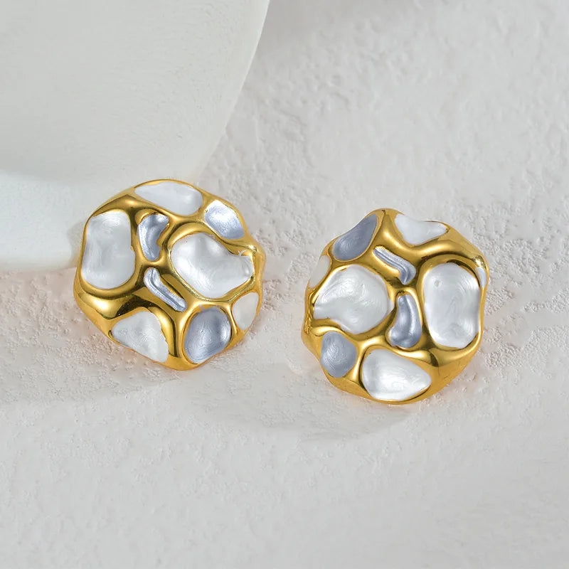 Okraricks steel round with silver gigs-ea563