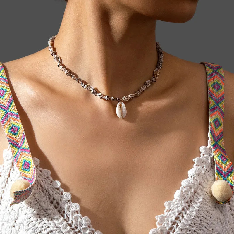 Κολιέ με κοχύλια - w483