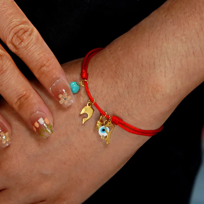 Βραχιόλι με ατσάλινο σχοινί - w466