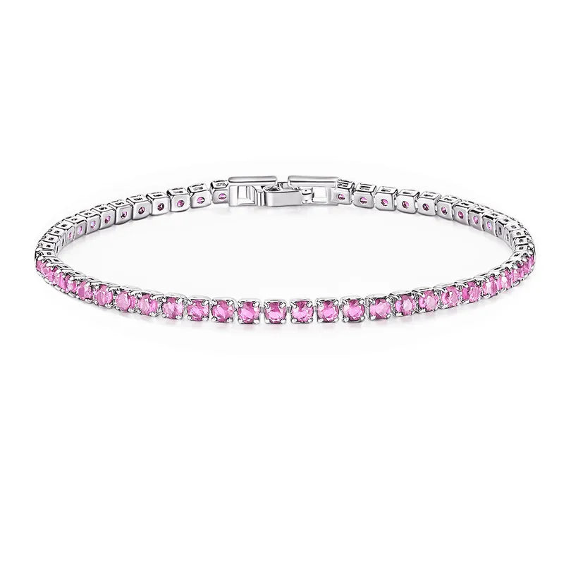 Bracelet avec zircon en 5 couleurs -BR183
