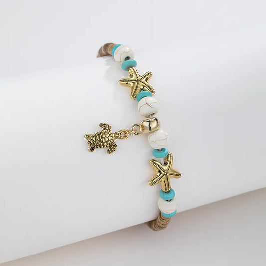 Βραχιόλι ποδιού με χάντρες - an020