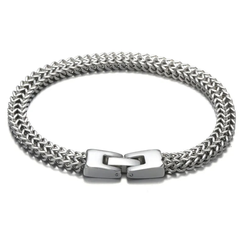 Men's steel bracelet. - w292
