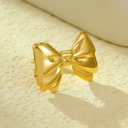 Steel bow ring - w288