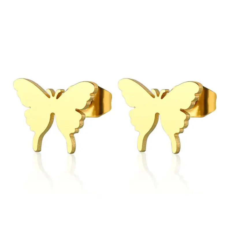 Steel butterfly earrings - w296