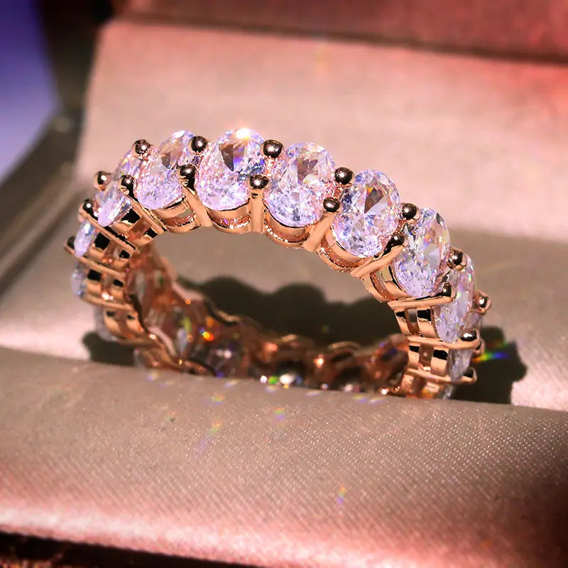 Δαχτυλίδι ορειχάλκινο με ζιργκόν ροζ χρυσό - w271