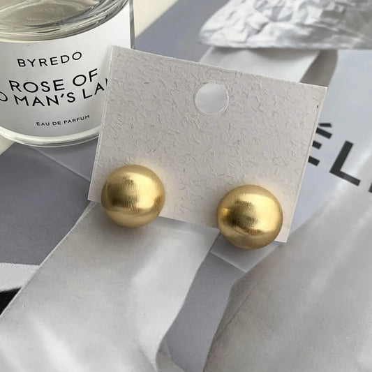 Brincos de latão fosco - w125