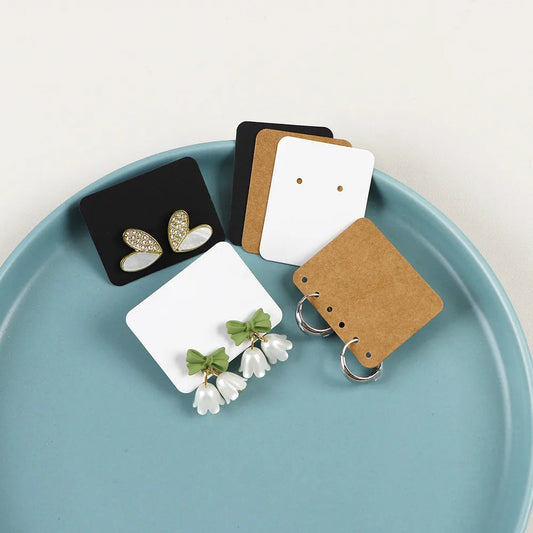 Καρτελάκια για σκουλαρίκια 3.4x4.5cm 50τμχ - P044