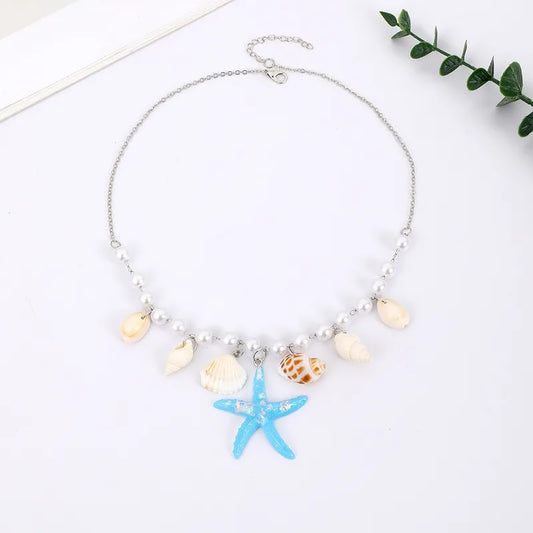 Κολιέ ατσάλινο με charms - ne059