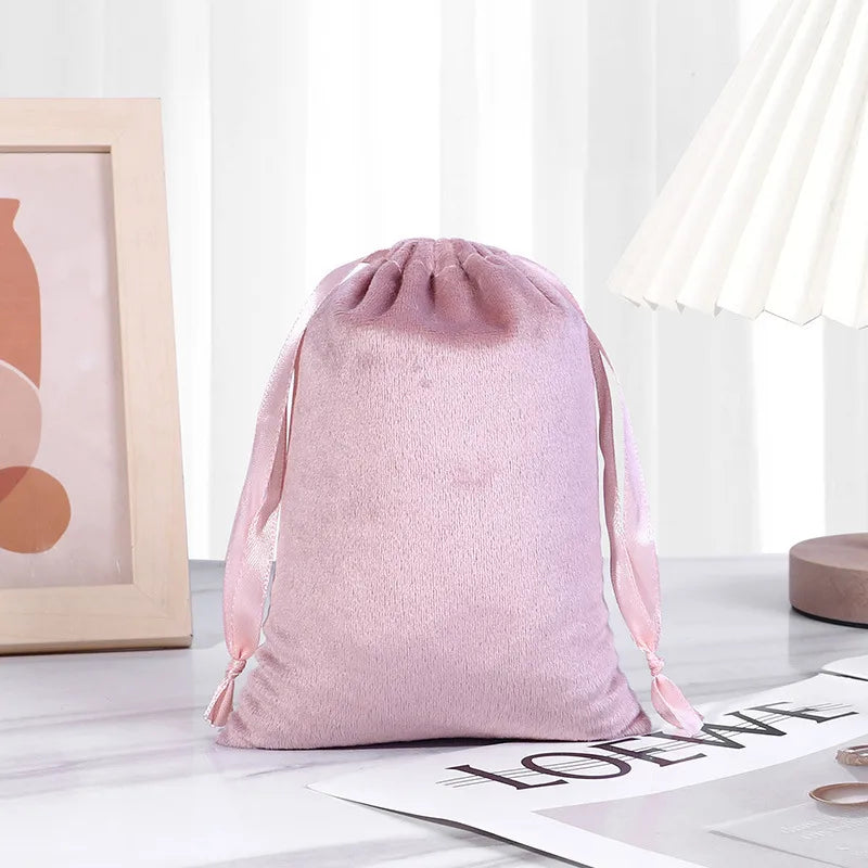 Velvet pouch in various colors 8x10 - P103