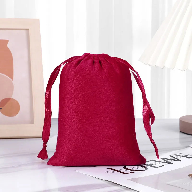 Velvet pouch in various colors 8x10 - P103