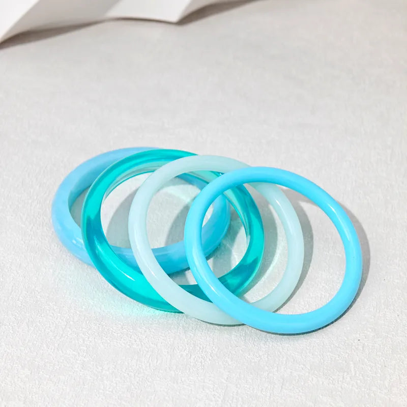 Σετ με 4 ακρυλικά βραχιόλια -BR350