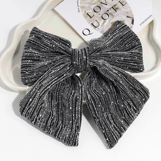 Κλιπ φιόγκος με glitter - HA044