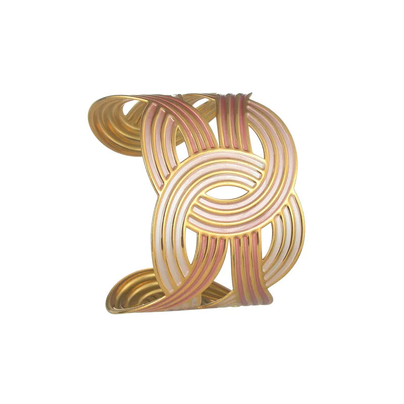 Βραχιόλι ατσάλινο με πορτοκαλί αποχρώσεις- br371