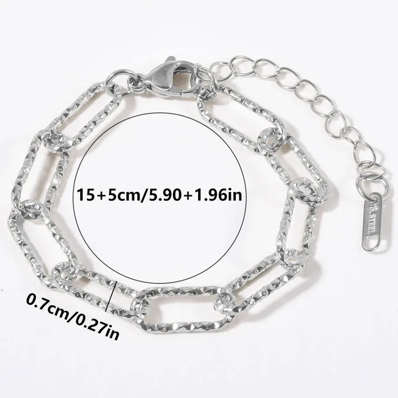 Βραχιόλι ατσάλι αλυσίδα link-BR330