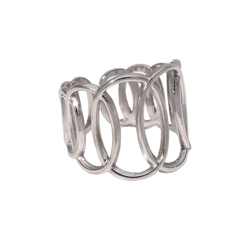 Ring of steel with rings-r257