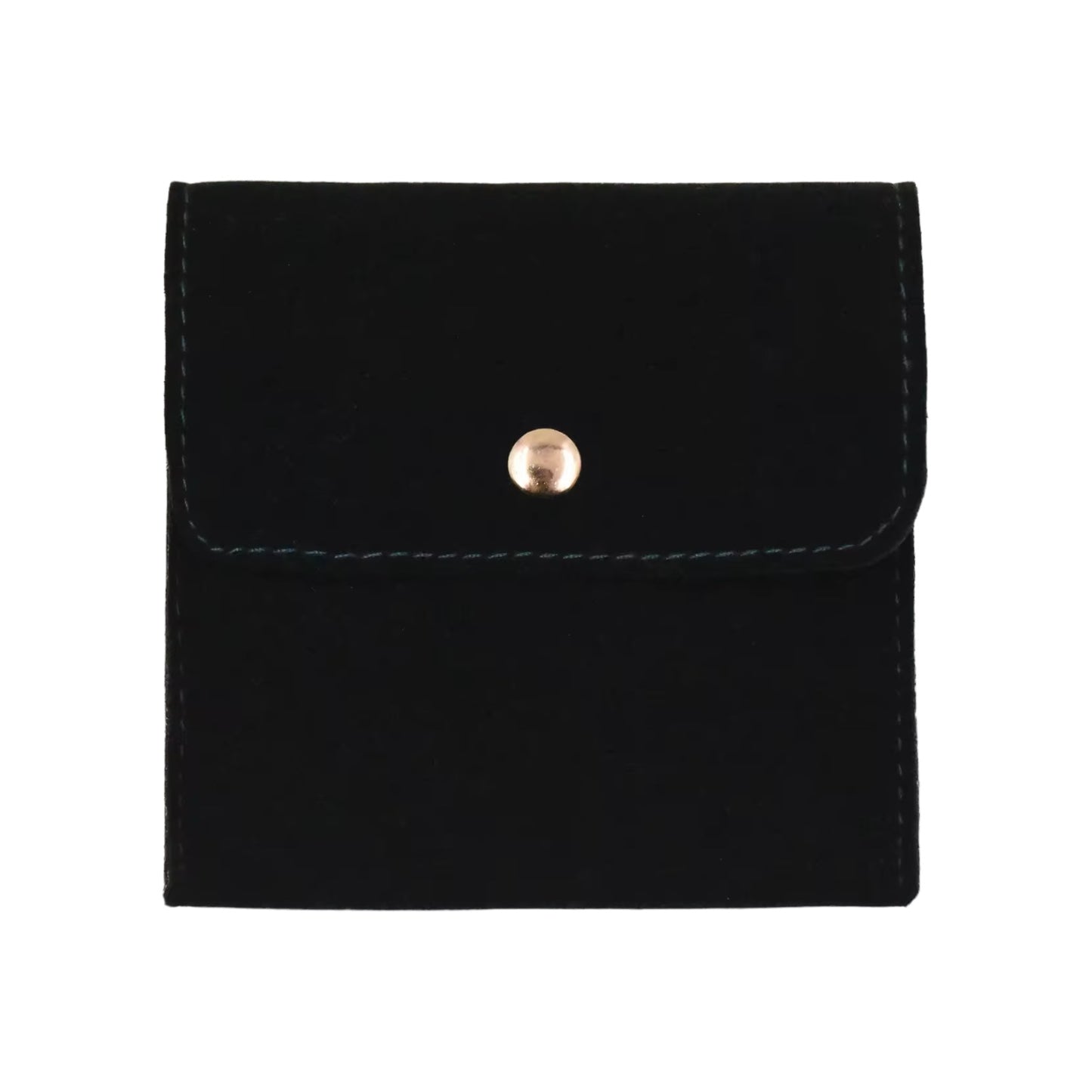 Πουγκί φάκελος βελούδινο μαύρο 8x8 - P005