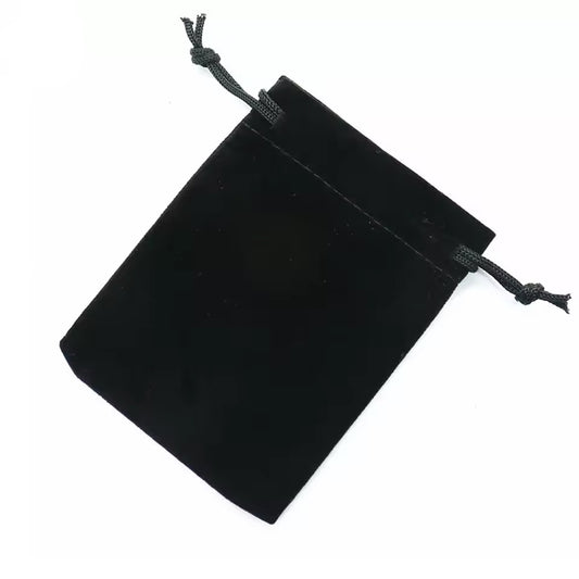 Πουγκί βελούδινο μαύρο 8x10 - P008