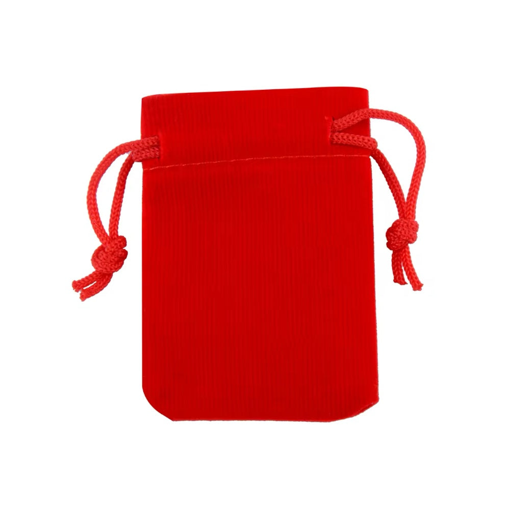 Πουγκί βελούδινο κόκκινο 7x9 - P010