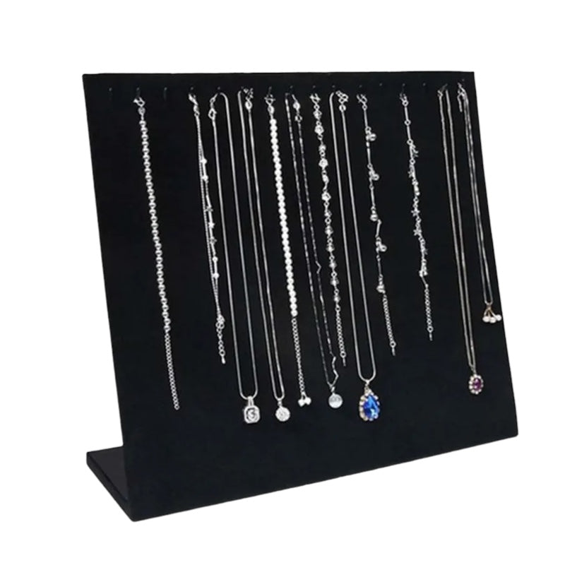 Tenez 16 bijoux en velours noir -p043