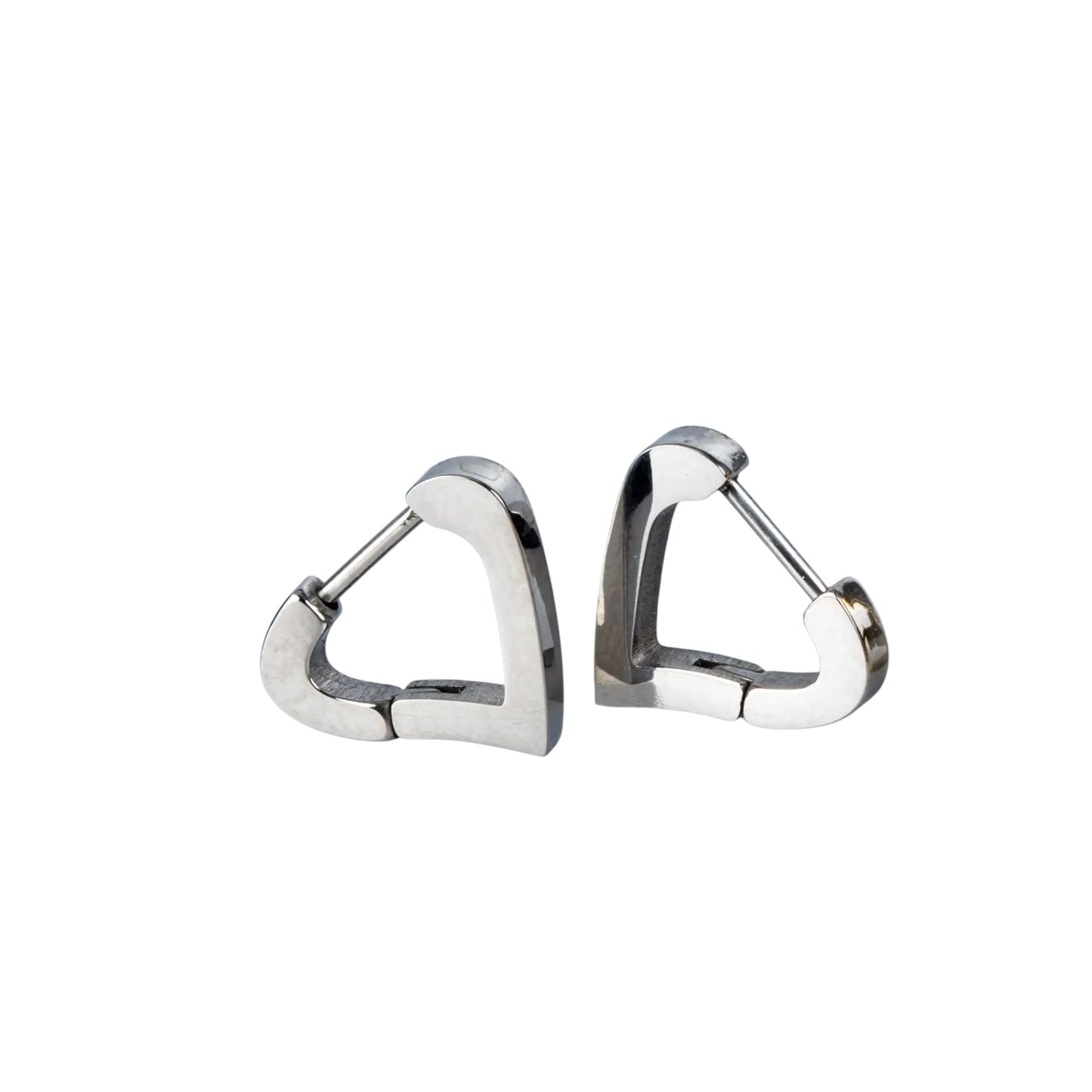 Boucles d'oreilles en acier- w085