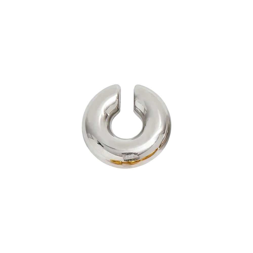 Boucle d'oreille manchette en acier 1 pièce - w138