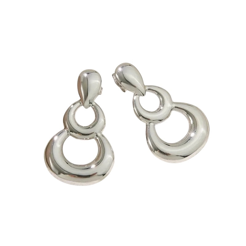 Earrings of steel silver - EA444