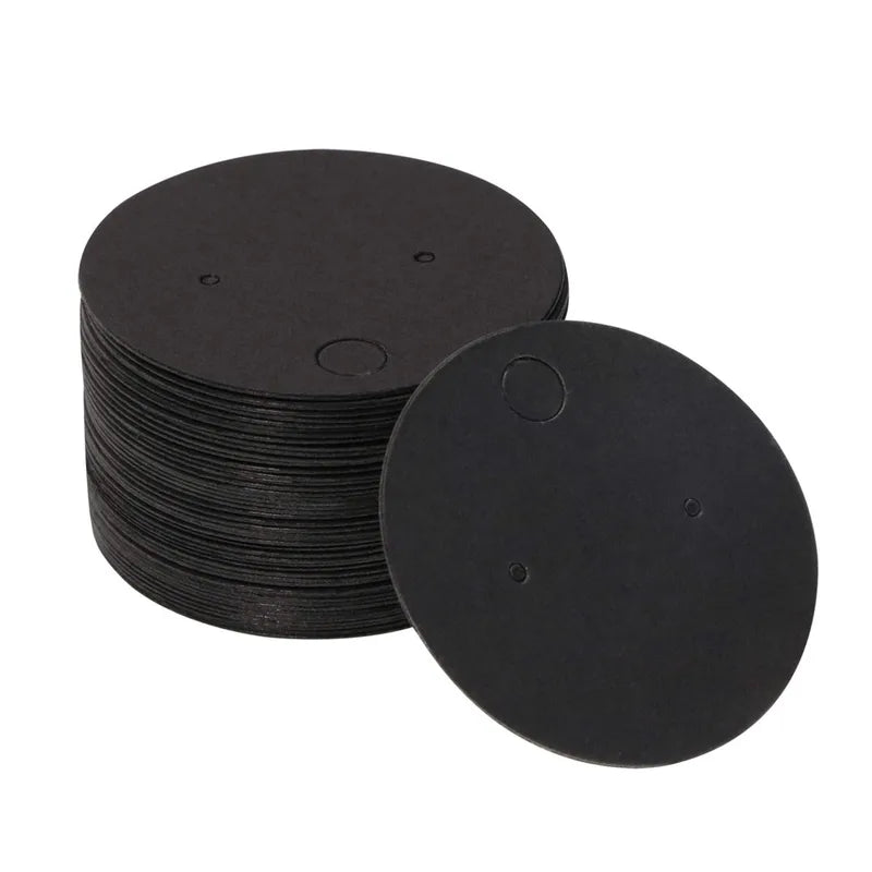 Schede per orecchini neri 5 cm 100 mq - P027