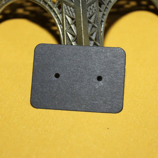 Καρτελάκια για σκουλαρίκια μαύρα 100τμχ - P062