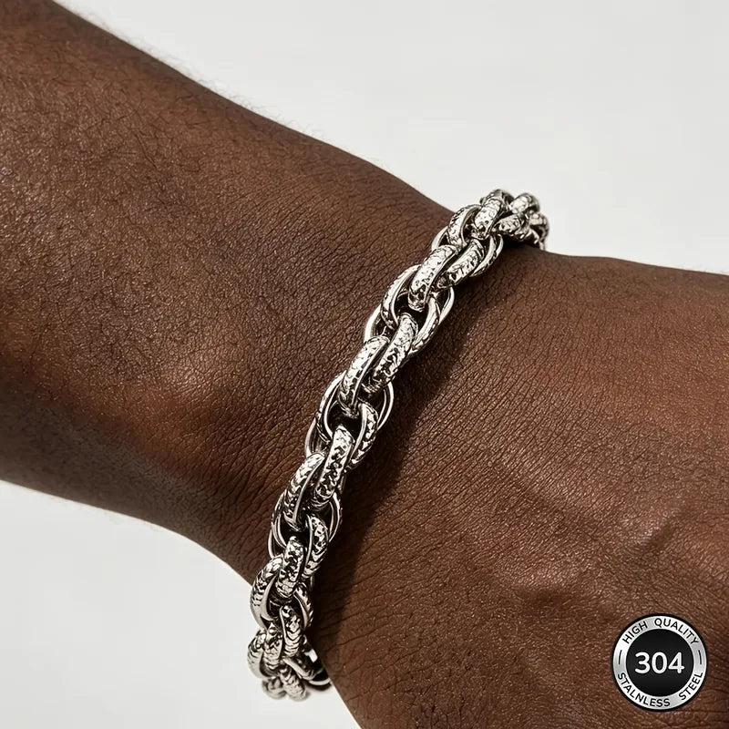 Steel silver chain bracelet - BR359