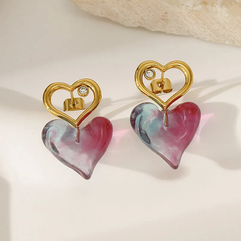Orecchini conchiglia in acciaio bianco con perla - EA756