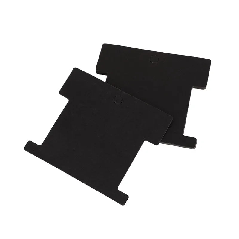 Black kraft tags for bracelets and rubber bands 50pcs - P026