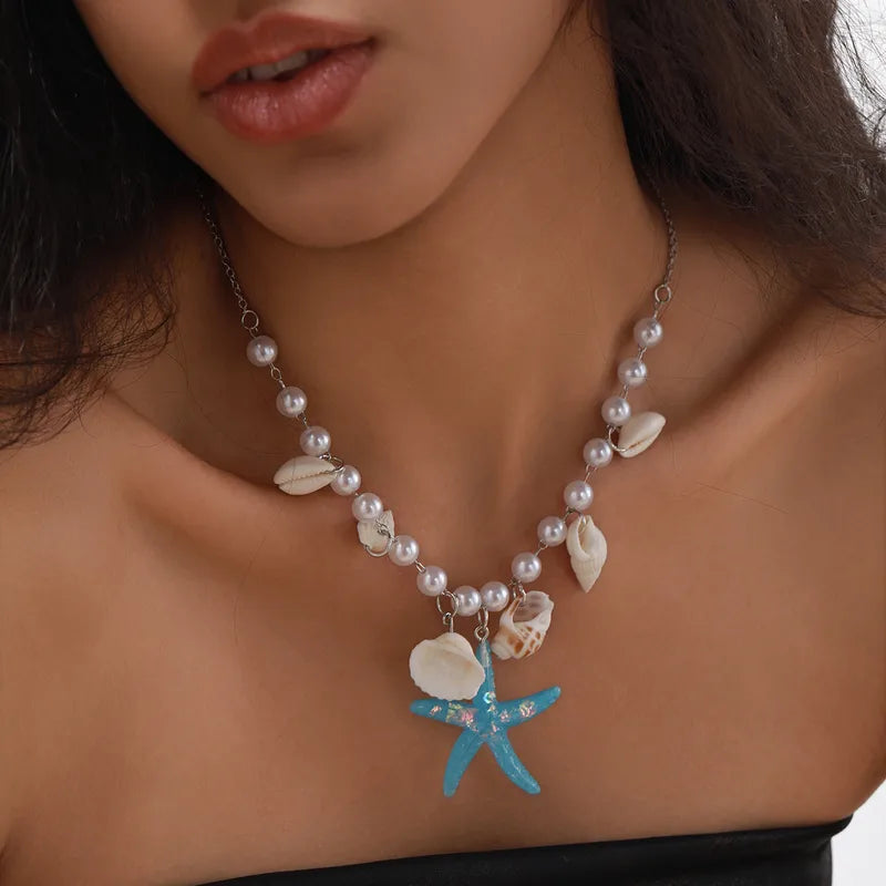 Κολιέ ατσάλινο με charms - ne059