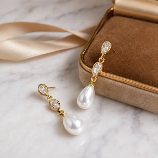 Pendientes estrella de mar de acero con piedras azules- EA681