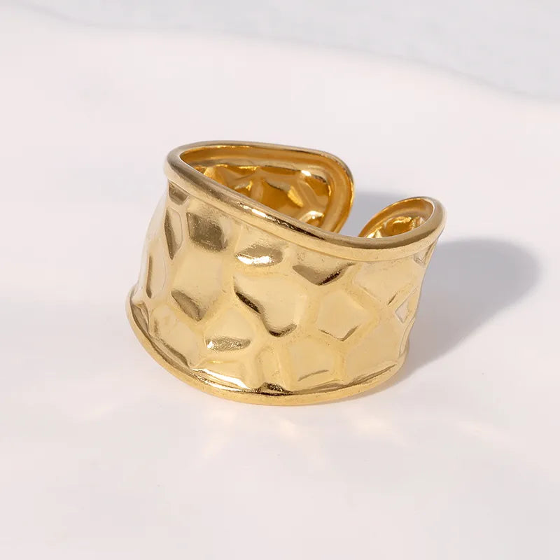 Δαχτυλίδι ατσάλινο χρυσό - R109