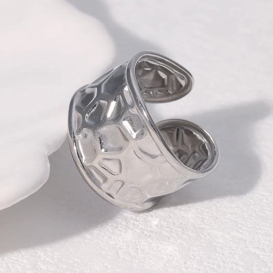 Δαχτυλίδι ατσάλινο ασημί - R180