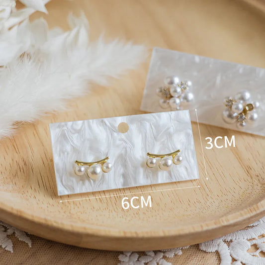 Καρτελάκι σκουλαρικιών ακρυλικό 3x6 1τμχ - P024