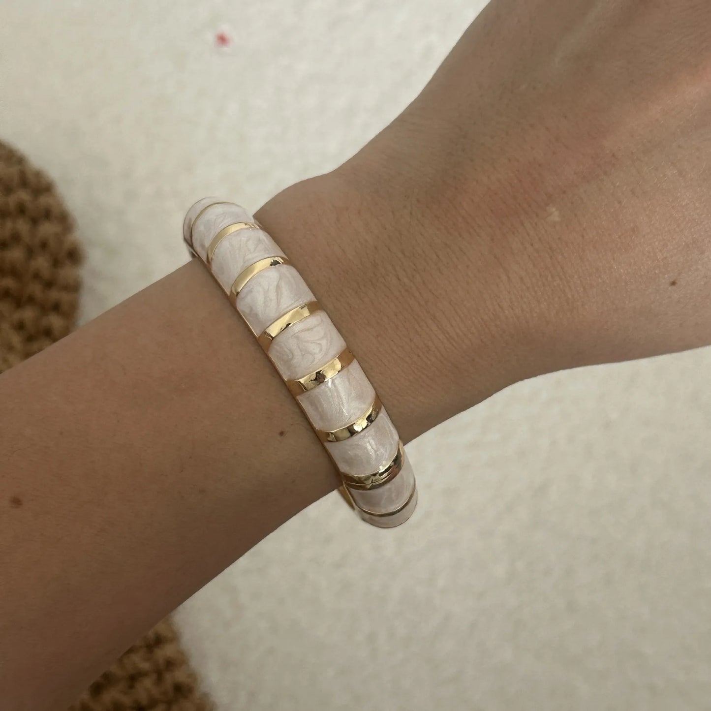 Βραχιόλι από κράμα λευκό - BR344