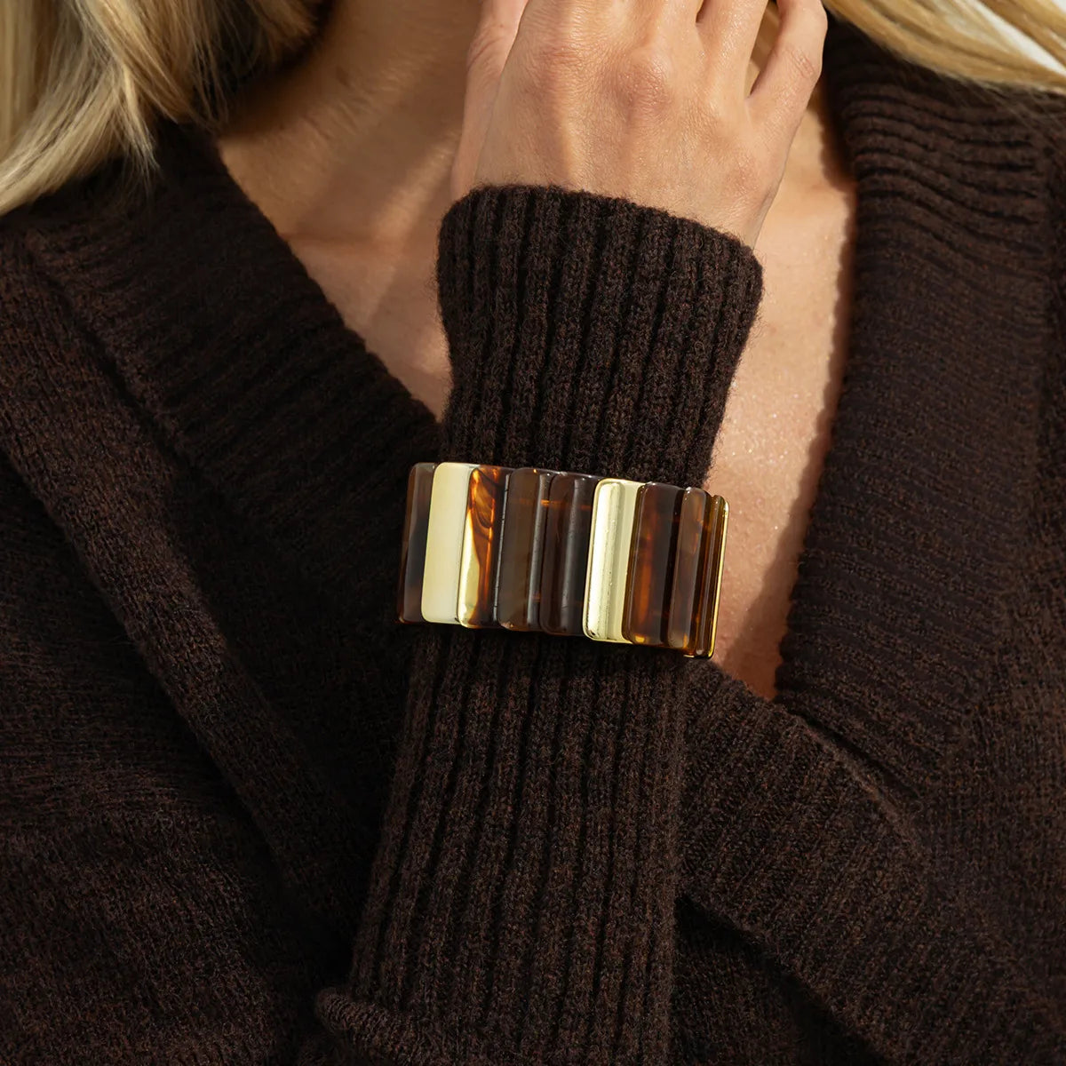 Βραχιόλι ρητίνη με χρυσό - BR458