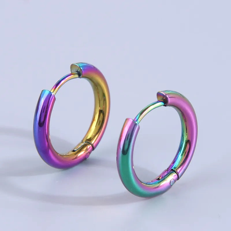 Aros arco iris de acero 1,6 cm - ea329