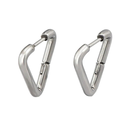 Σκουλαρίκια τρίγωνο ατσάλι-EA299