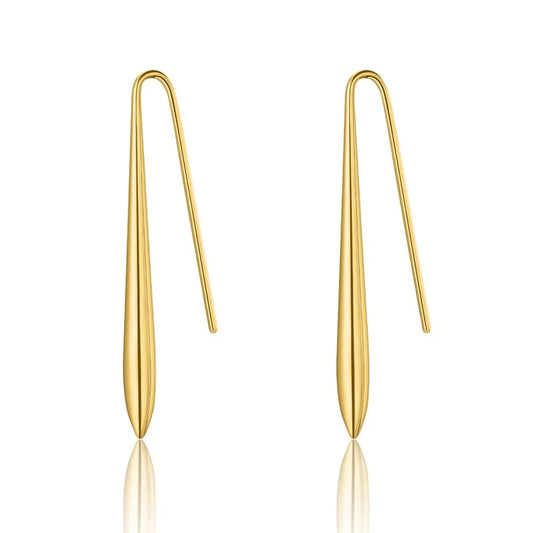 Steel Earrings Gold - w066