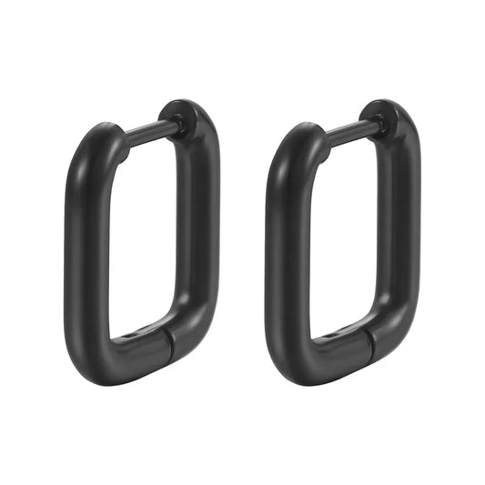 Earrings of Steel Black-ea438