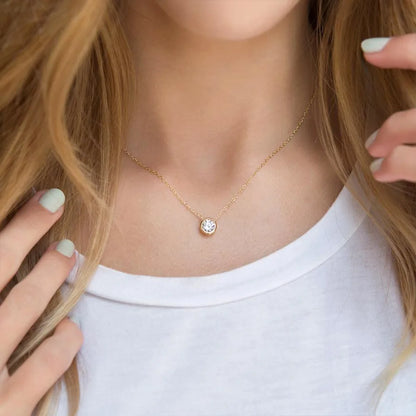 Collar de acero con corazón de resina sintética - NE596