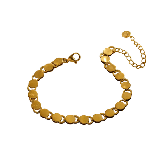 Βραχιόλι επιχρυσωμένο ατσάλι στρόγγυλη αλυσίδα-BR037