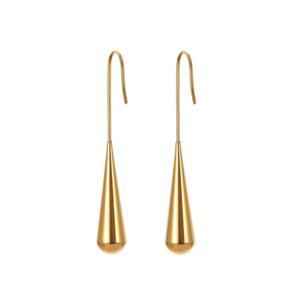 Σκουλαρίκια επιχρυσωμένο ατσάλι hook-EA430