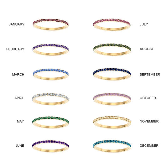 Δαχτυλίδι ατσάλι με στρας birthstone - R383