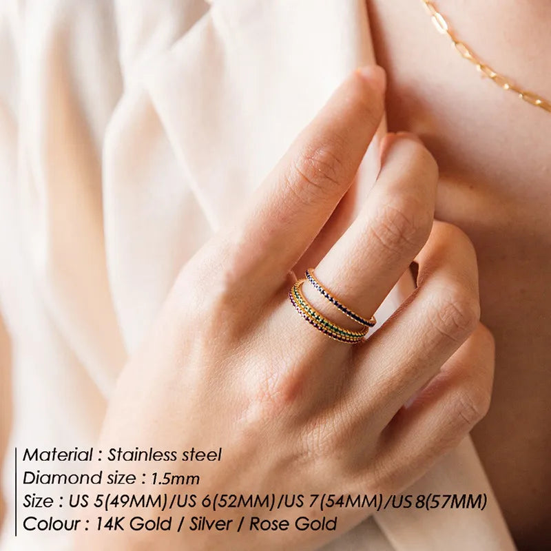 Δαχτυλίδι ατσάλι με στρας birthstone - R383