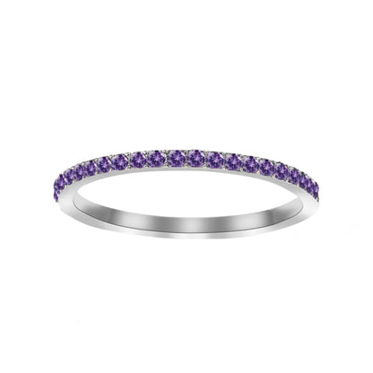 Δαχτυλίδι ατσάλι με στρας birthstone - R383