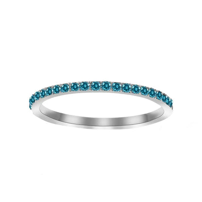 Δαχτυλίδι ατσάλι με στρας birthstone - R383